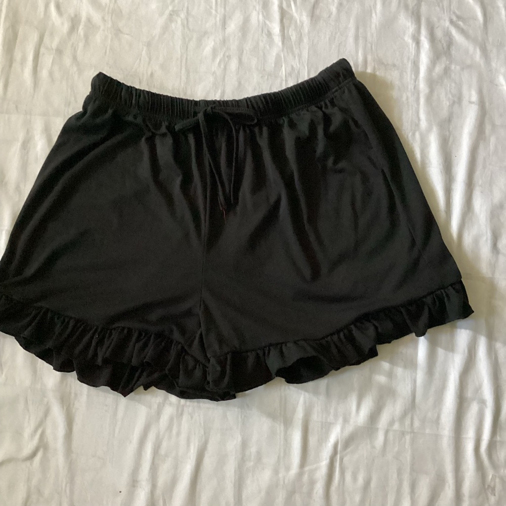 Ruffle Hem Shorts